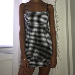 black and white gingham urban outfitters dress